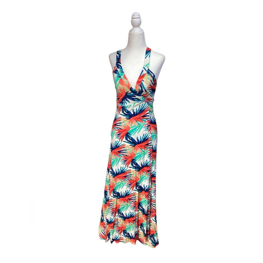 Karina Grimaldi Tropical Print Maxi wrap Dress - Picture 5 of 12
